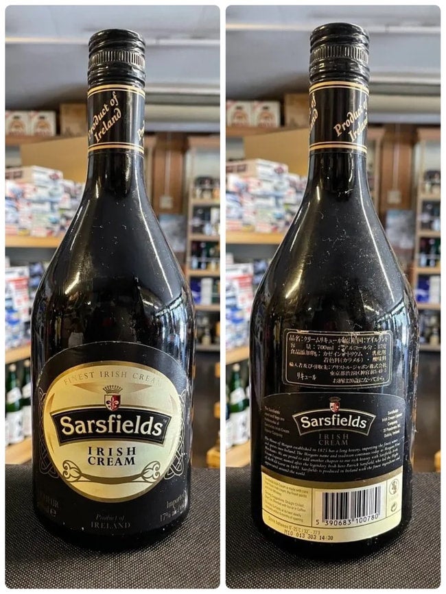 700ml 17% アイルランド サースフィールド アイリッシュクリーム