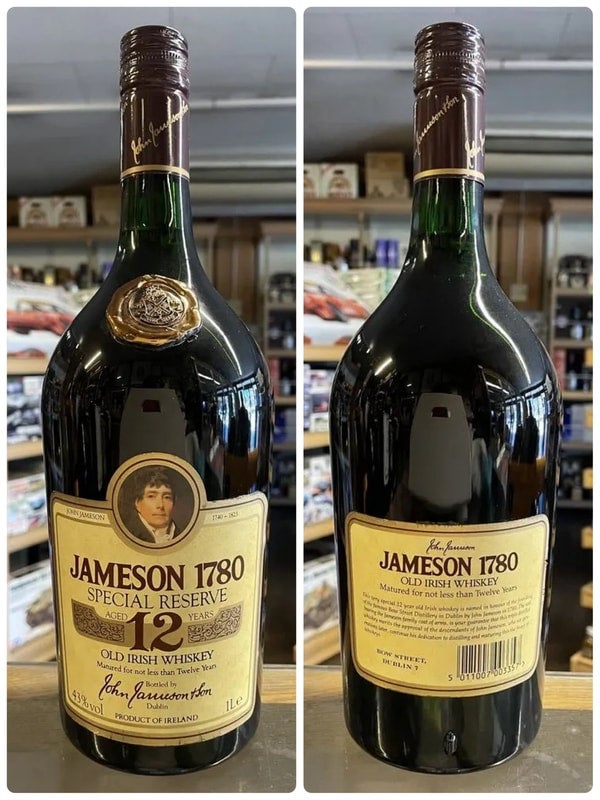 ジェムソン12年　スペシャルリザーブ　1000ml オールドボトル ジェムソン 12年 スペシャル・リザーブ アイリッシュ レビュー動画/味