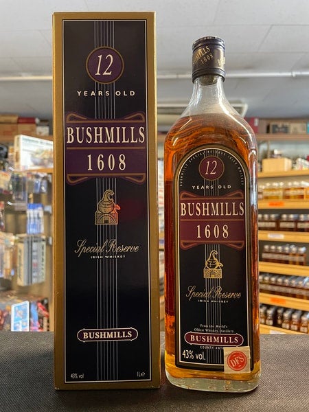 ブッシュミルズ シングルモルト12年 1000ml 43％ 未開栓 箱あり