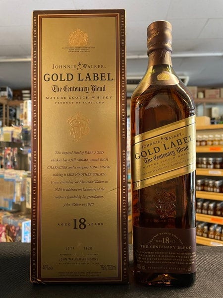 750ml 40% ジョニーウォーカー ゴールドラベル 金 18年 KJ3253